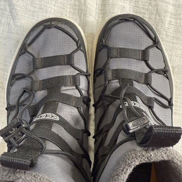 Keen Chukka Boots 1023554 Gray Black US Size 8 High Cut Sneakers Waterproof - Picture 9 of 15